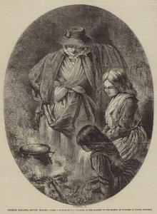 Kokkels koken, Zuid-Wales door Joseph John Jenkins